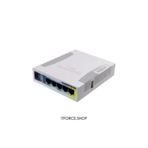 روتر, MikroTik, RB951Ui-2HnD, میکروتیک, خرید روتر, روتر بی‌سیم, روتر وایرلس, روتر خانگی, روتر اداری, اکسس پوینت, PoE-out, وای‌فای, هات‌اسپات, مدیریت کاربران, RouterOS, روتر با USB, روتر با آنتن داخلی, قیمت روتر میکروتیک, تجهیزات شبکه, وایرلس 2.4GHz, روتر ارزان
روتر میکروتیک RB951Ui-2HnD